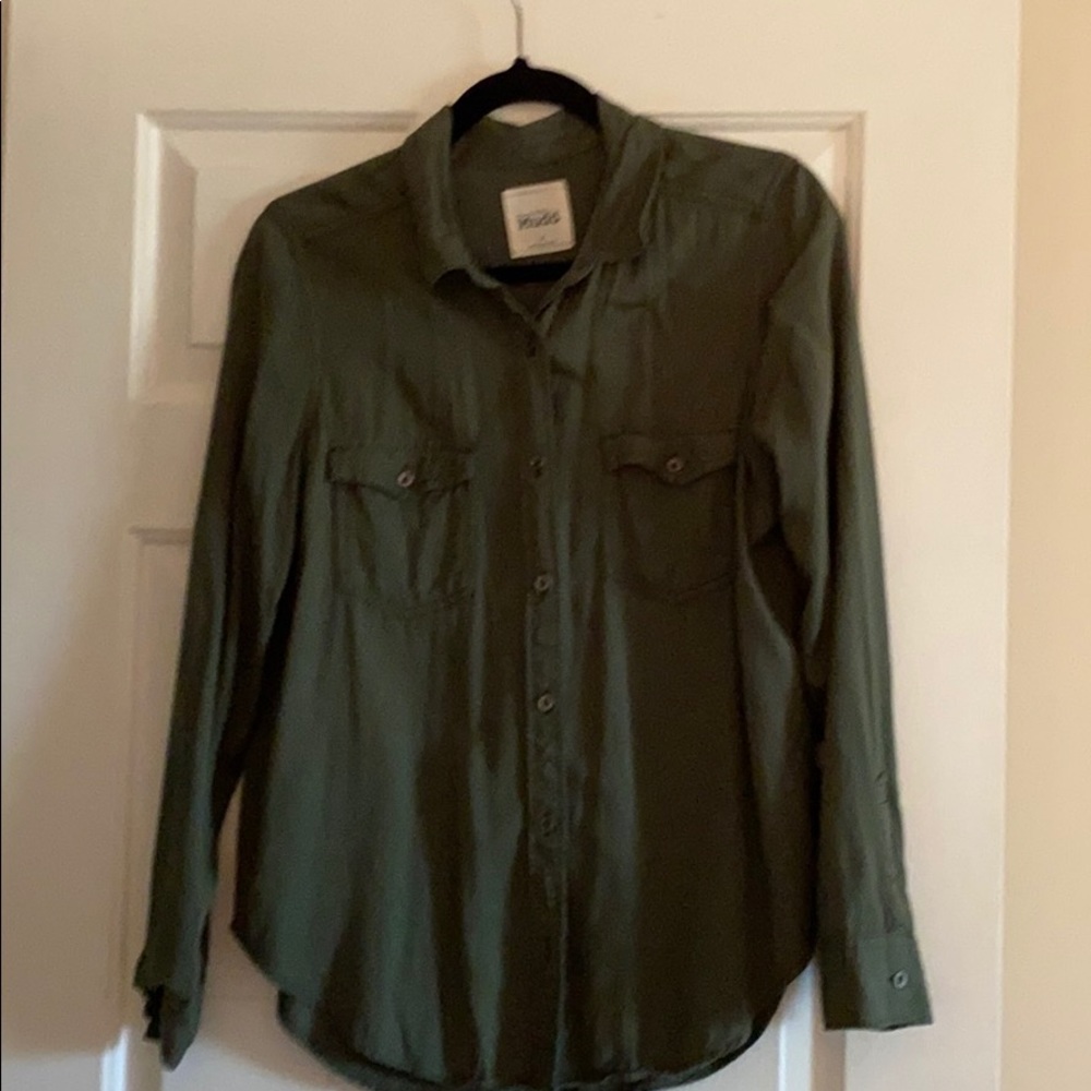 Forest Green Mudd button up